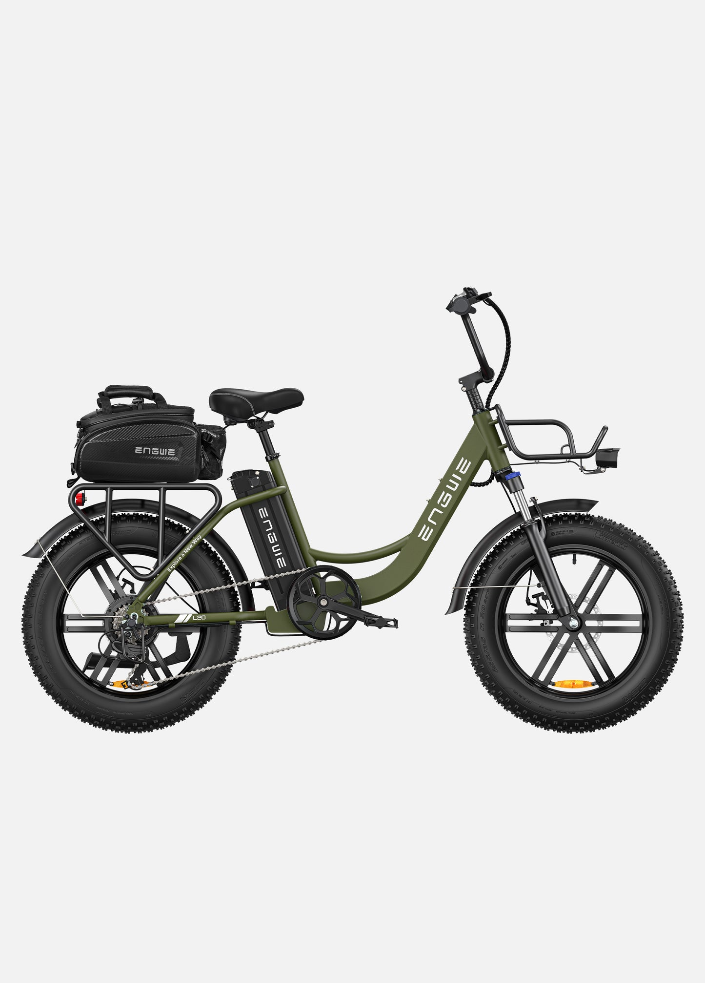 Engwe L20 - 250W 140km Max Speed 25 km/h Front Suspension Step-Thru E-bike