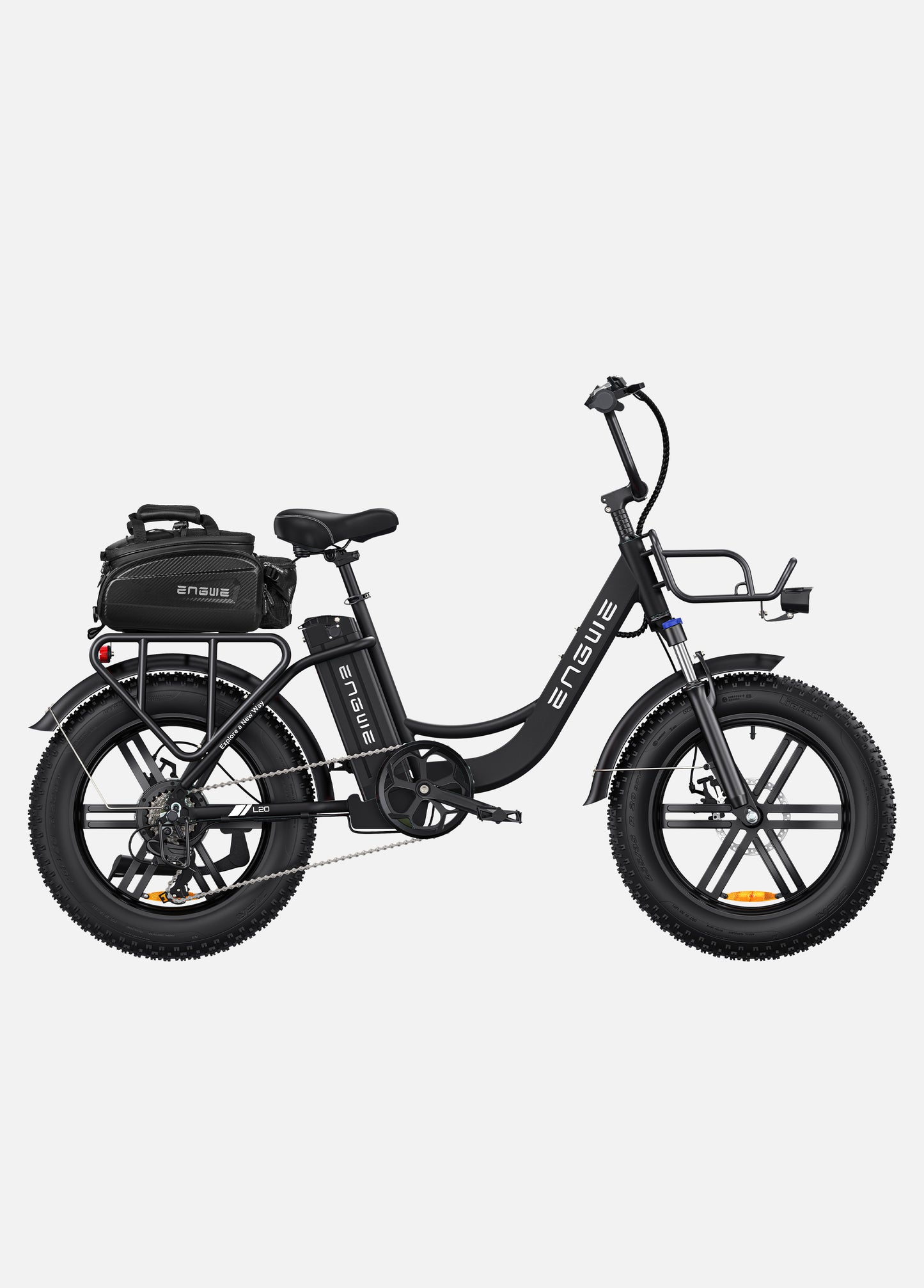 Engwe L20 - 250W 140km Max Speed 25 km/h Front Suspension Step-Thru E-bike