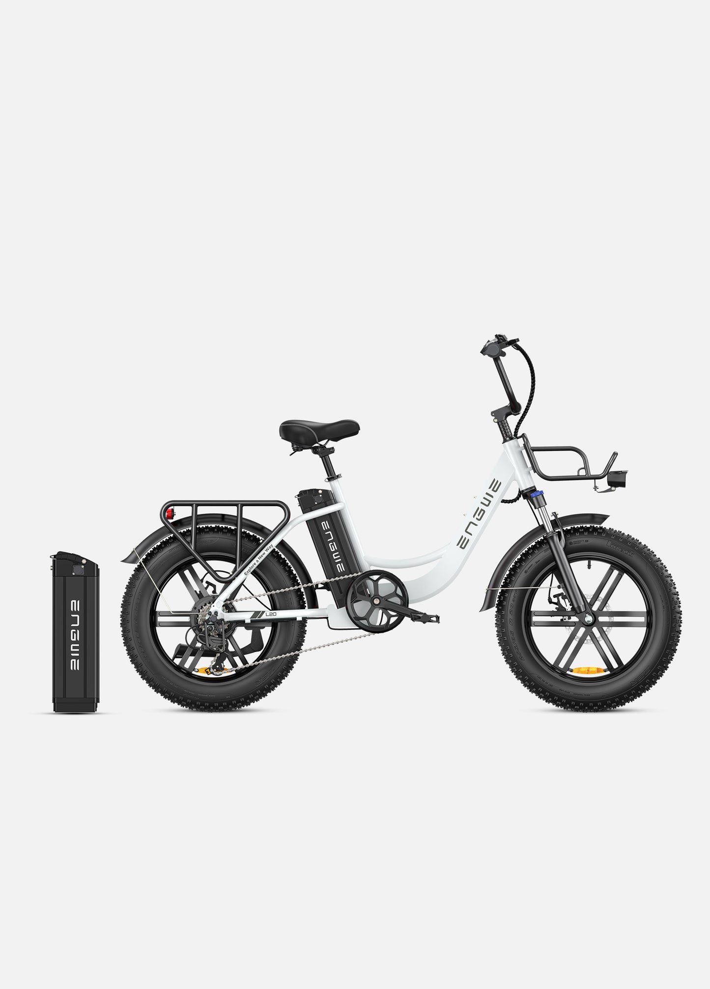 Engwe L20 - 250W 140km Max Speed 25 km/h Front Suspension Step-Thru E-bike