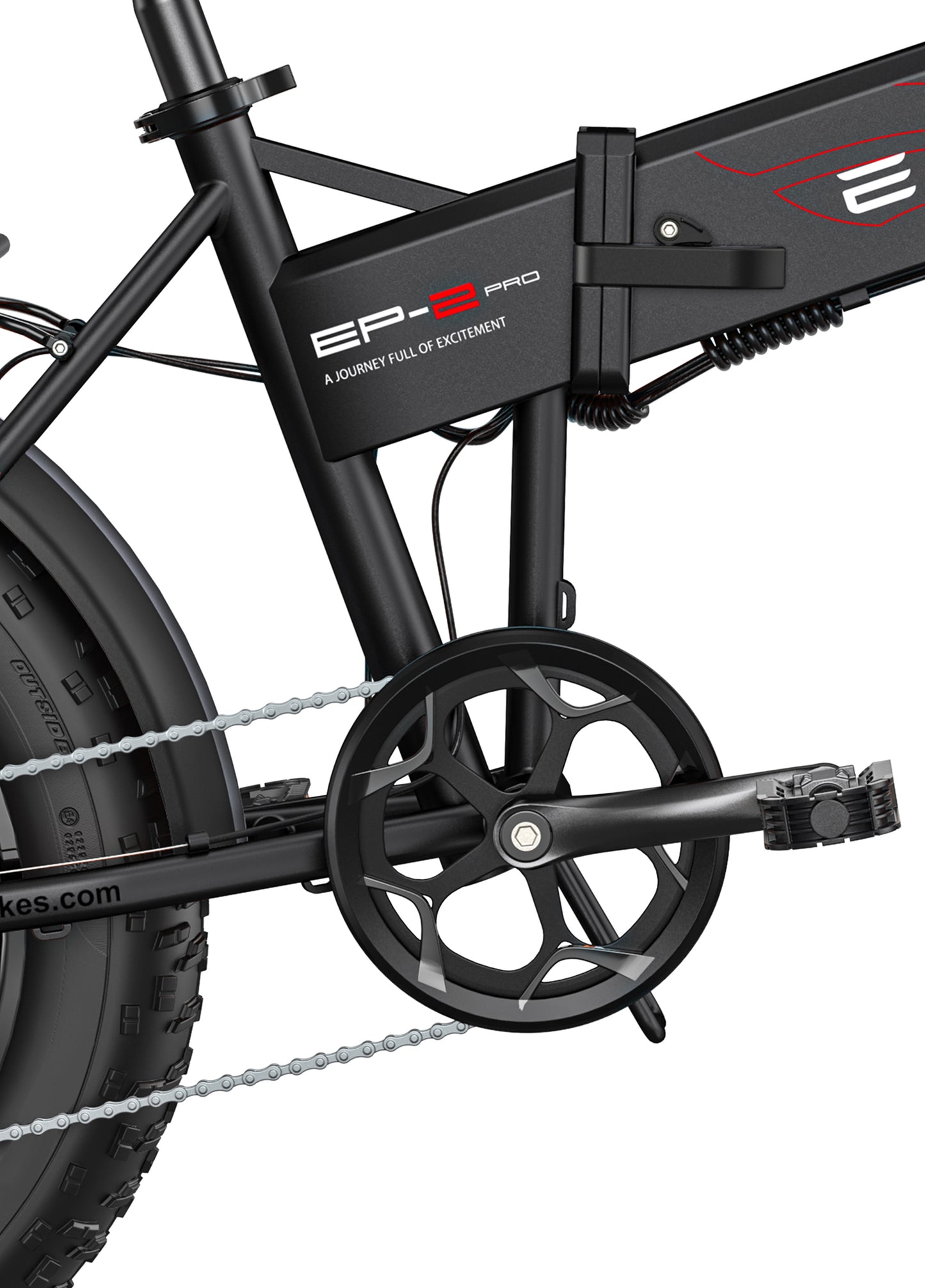 Engwe - EP-2 Pro - 120 km Range Max Speed 25 km/h Front Suspension Foldable E-bike