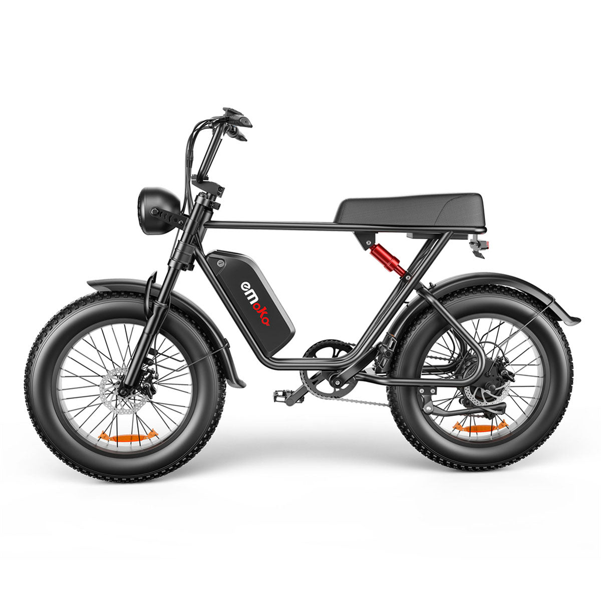 EMOKO C91 48V 1000W Fat Tire Ebike - Retro Moped Off-Road