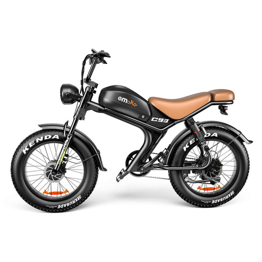 EMOKO C93 Moped Electric Bike| 75N.M Off-Road Fat Tire Mountain Ebike