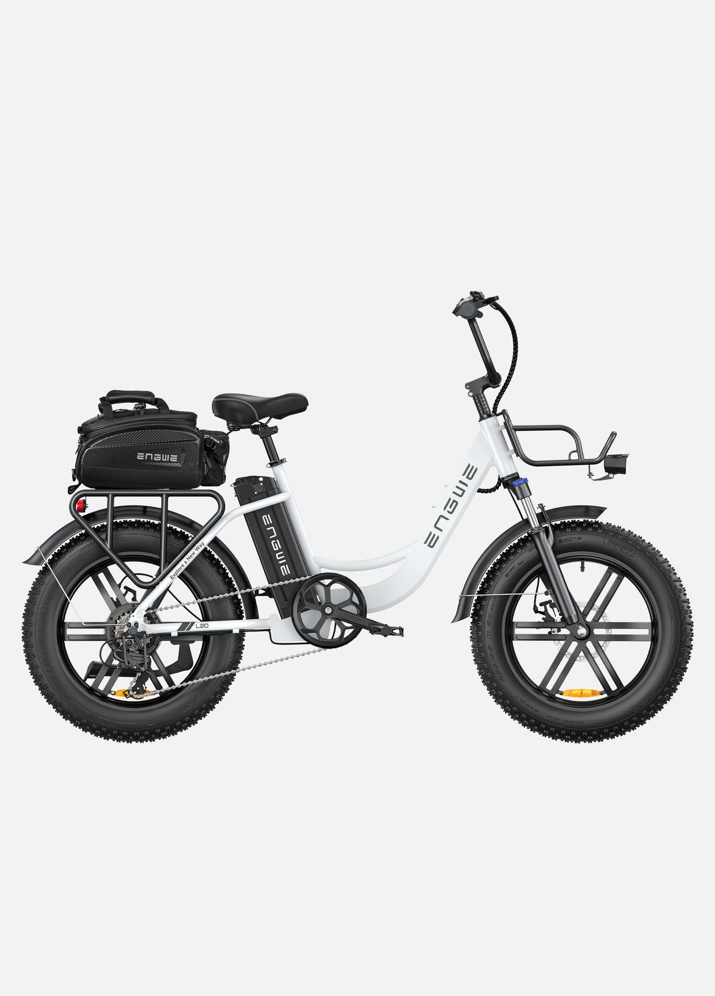 Engwe L20 - 250W 140km Max Speed 25 km/h Front Suspension Step-Thru E-bike