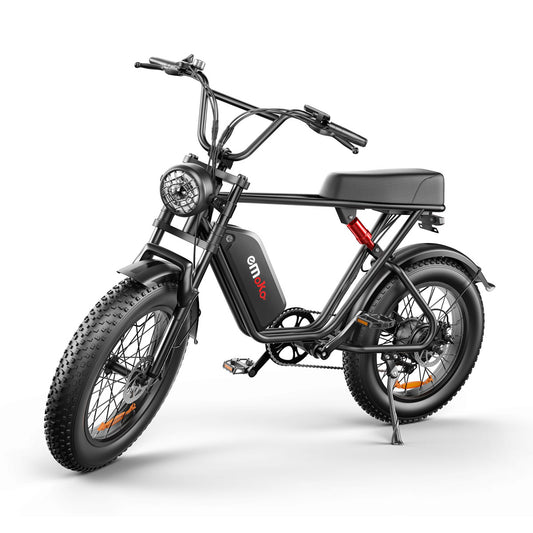 black electric bike emoko C91 dual motor
