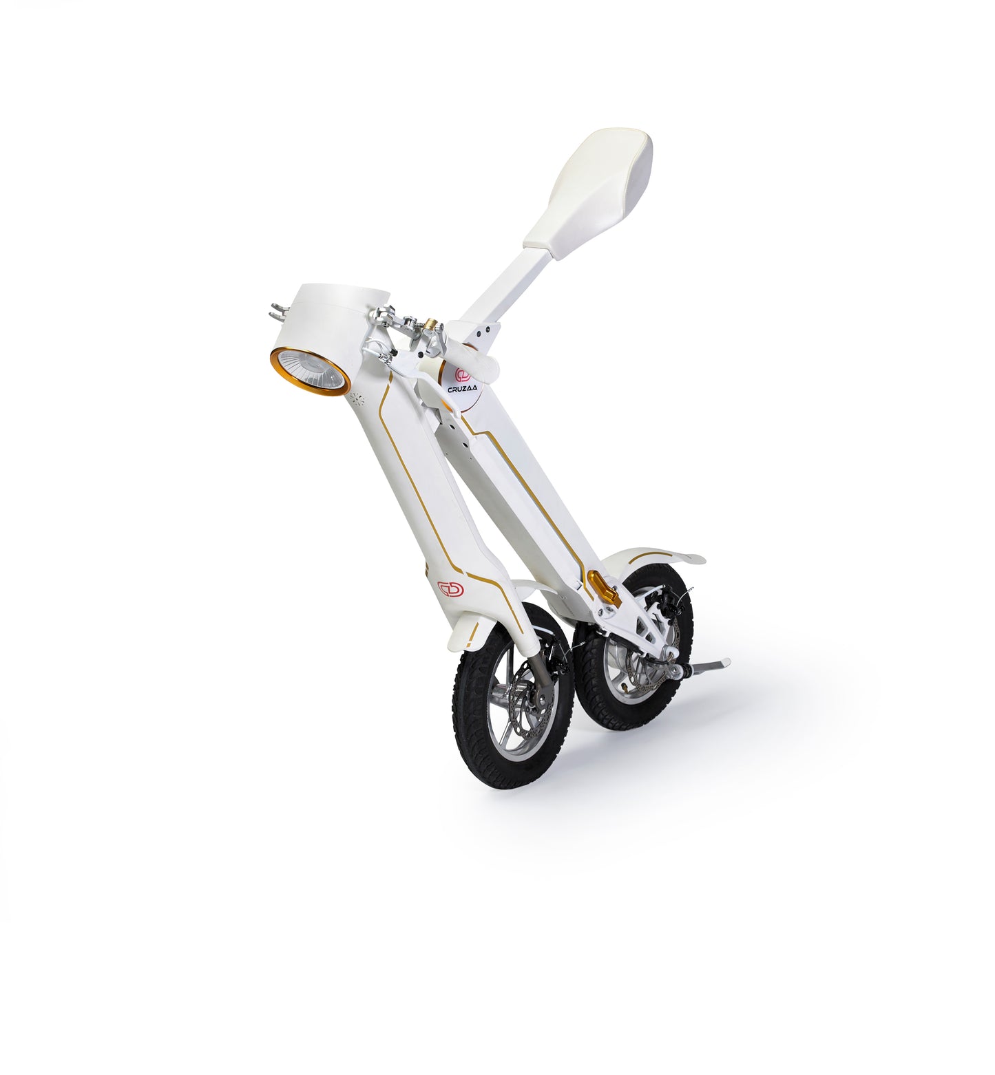 Cruzaa E scooter sit down white folded